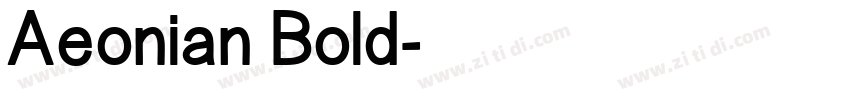 Aeonian Bold字体转换